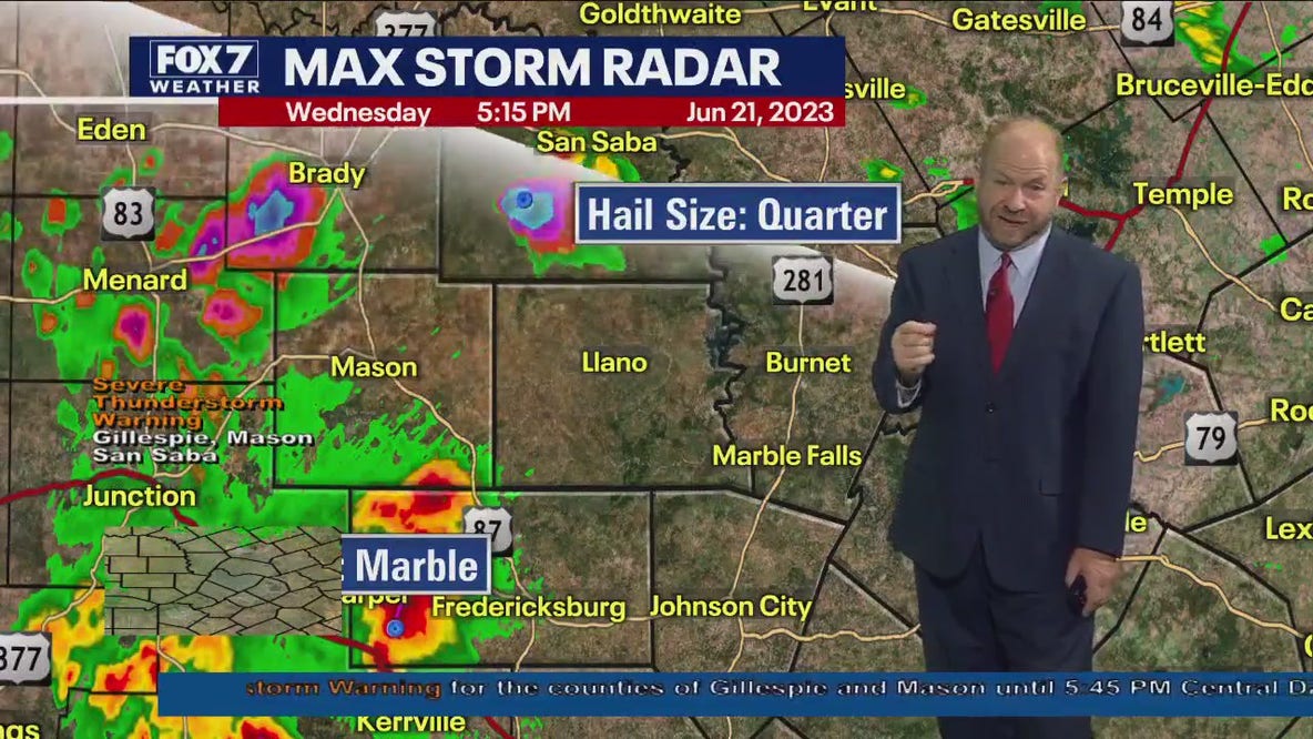 Austin weather: Heat warning, storms in some counties